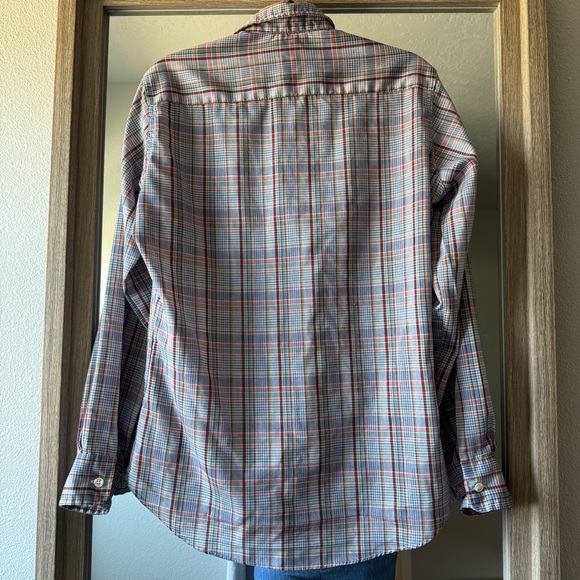 Vintage Levi Strauss plaid collared Button Down Shirt pocket 1980 Olympics EUC - Picture 2 of 6